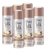 Pure Silk Vanilla Shea Butter Shave Cream, 7.25 Ounces (Pack of 6)